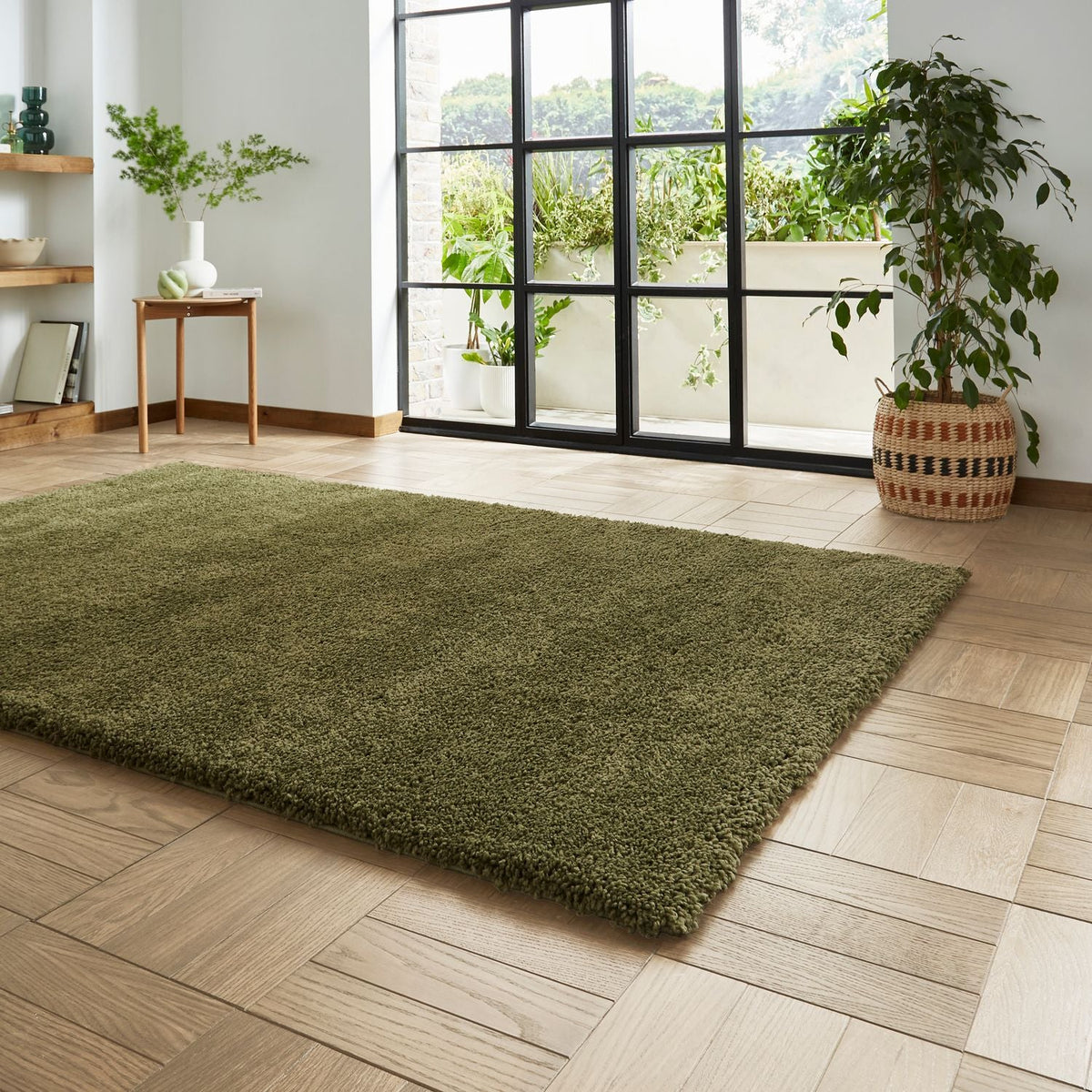 Roswell Stain Resistant Shaggy Rug