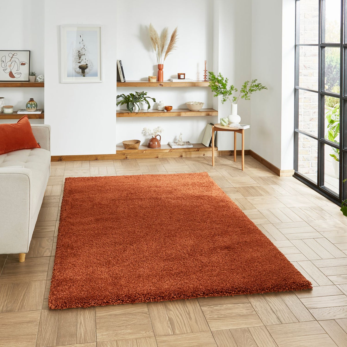 Roswell Stain Resistant Shaggy Rug