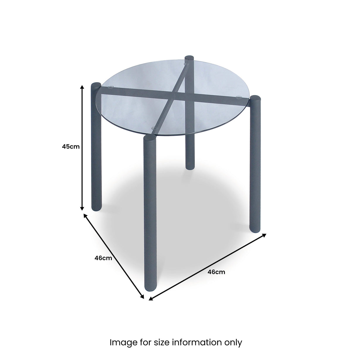Stanford Glass Side Table
