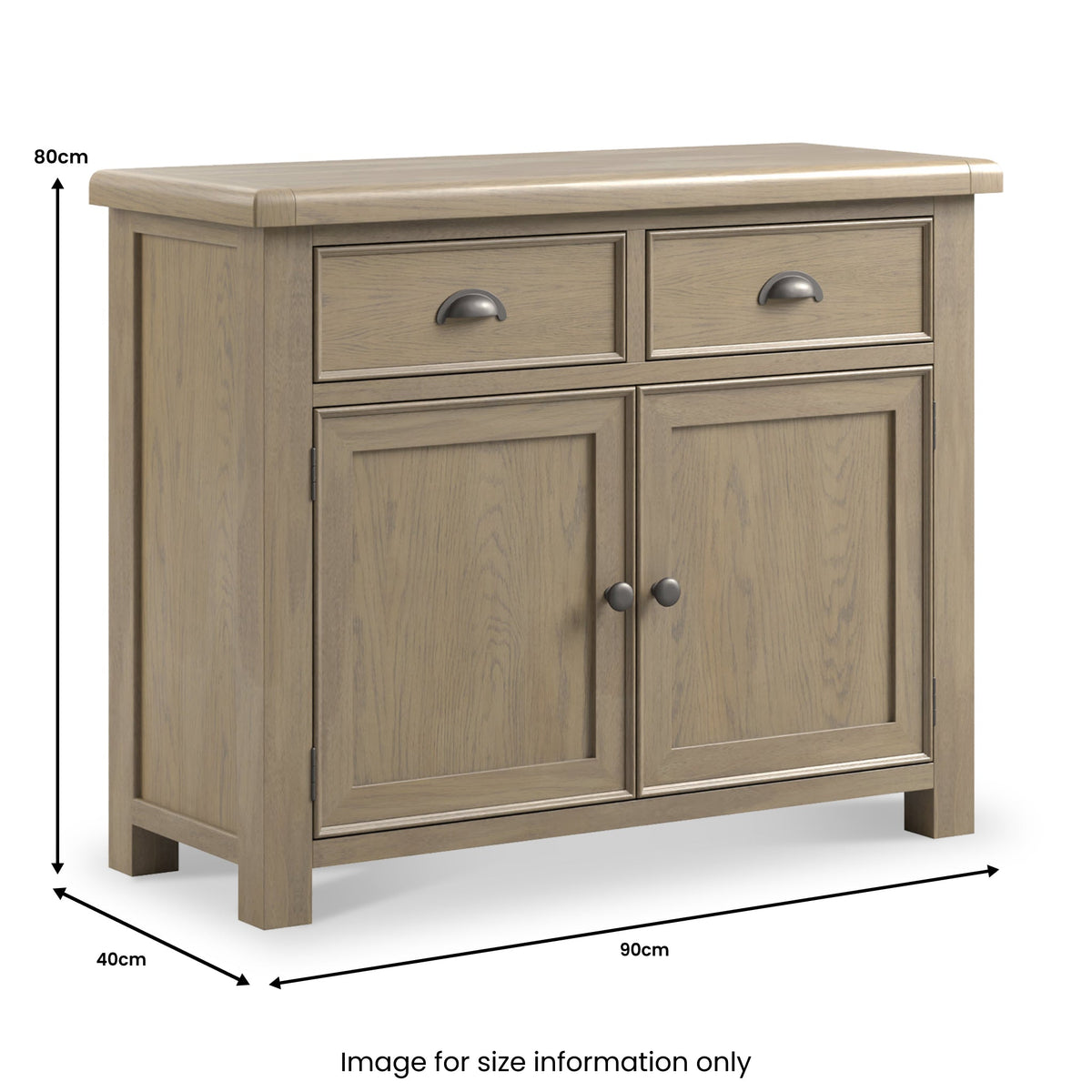 Taunton Smoked Oak Small Sideboard
