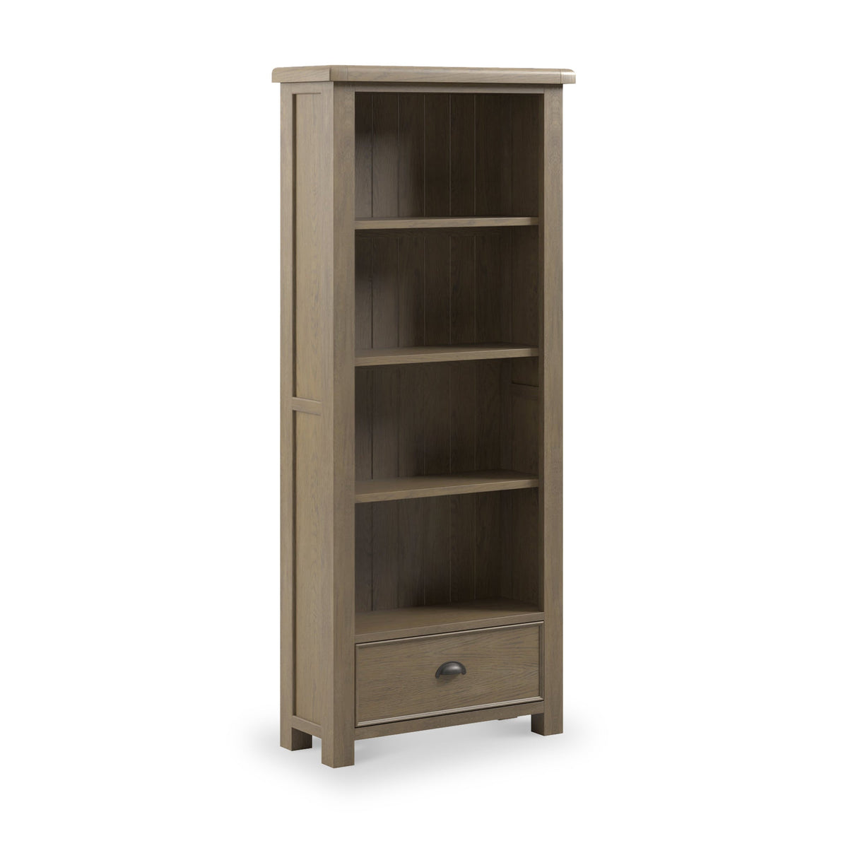 Taunton Smoked Oak Large Display Bookcase