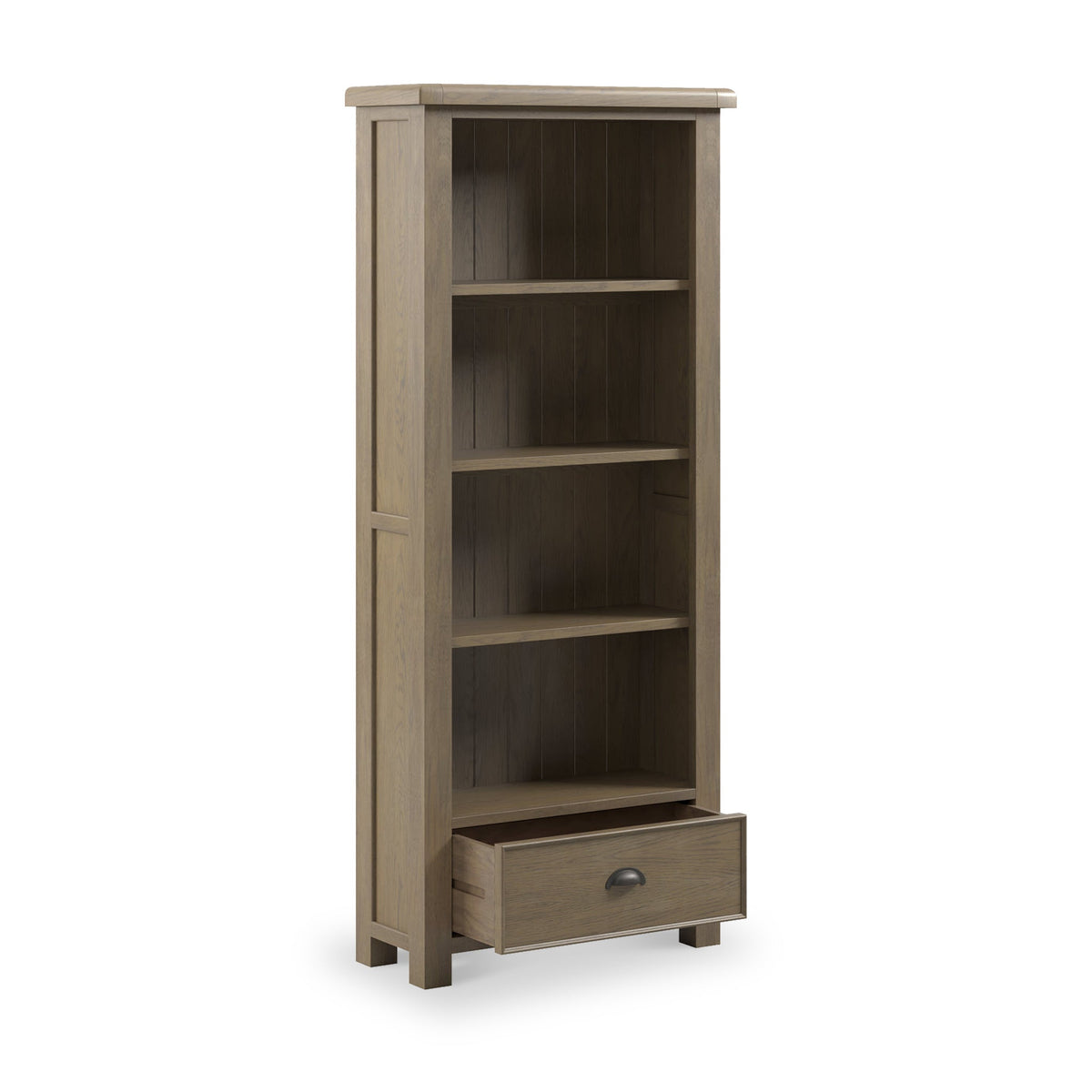 Taunton Smoked Oak Large Display Bookcase