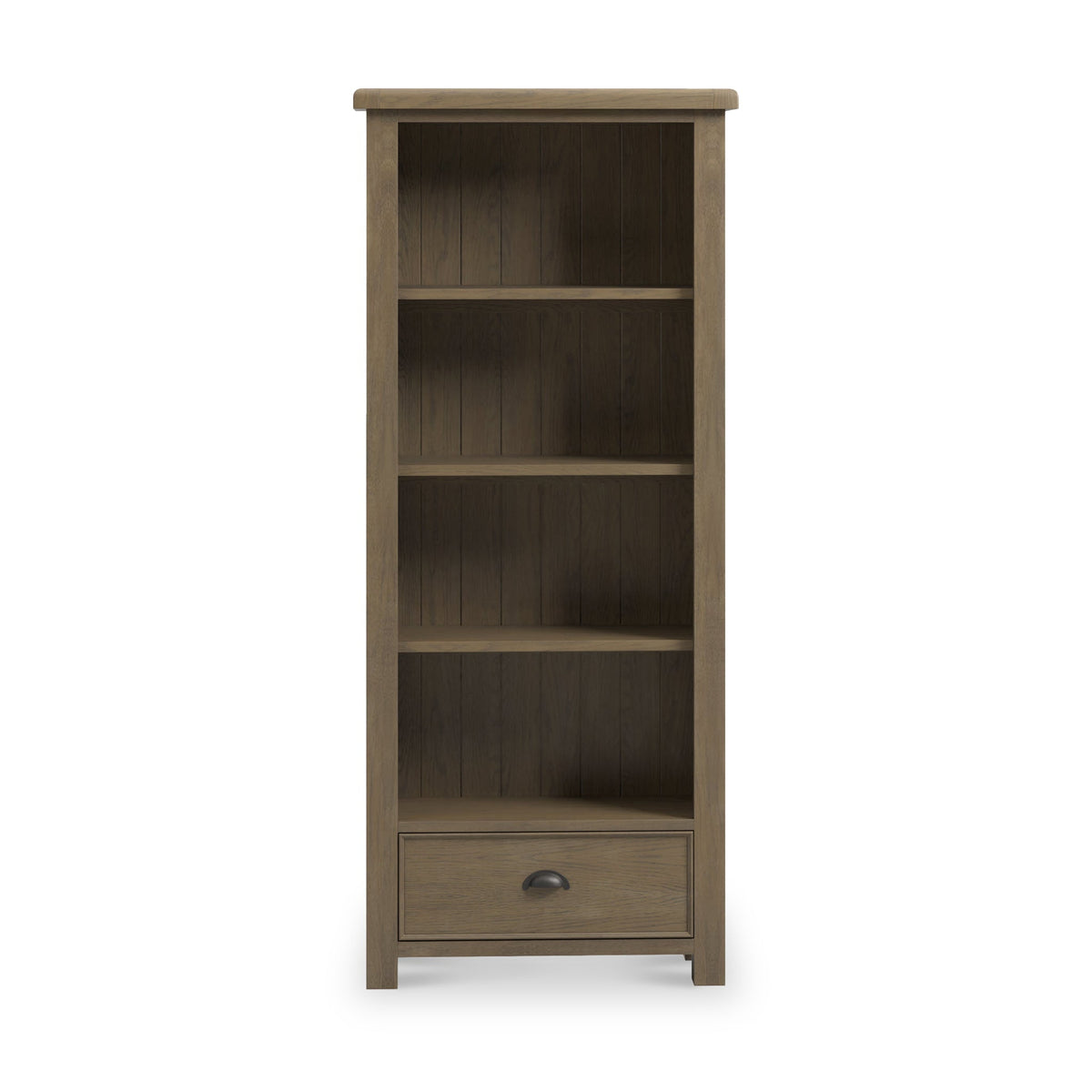 Taunton Smoked Oak Large Display Bookcase