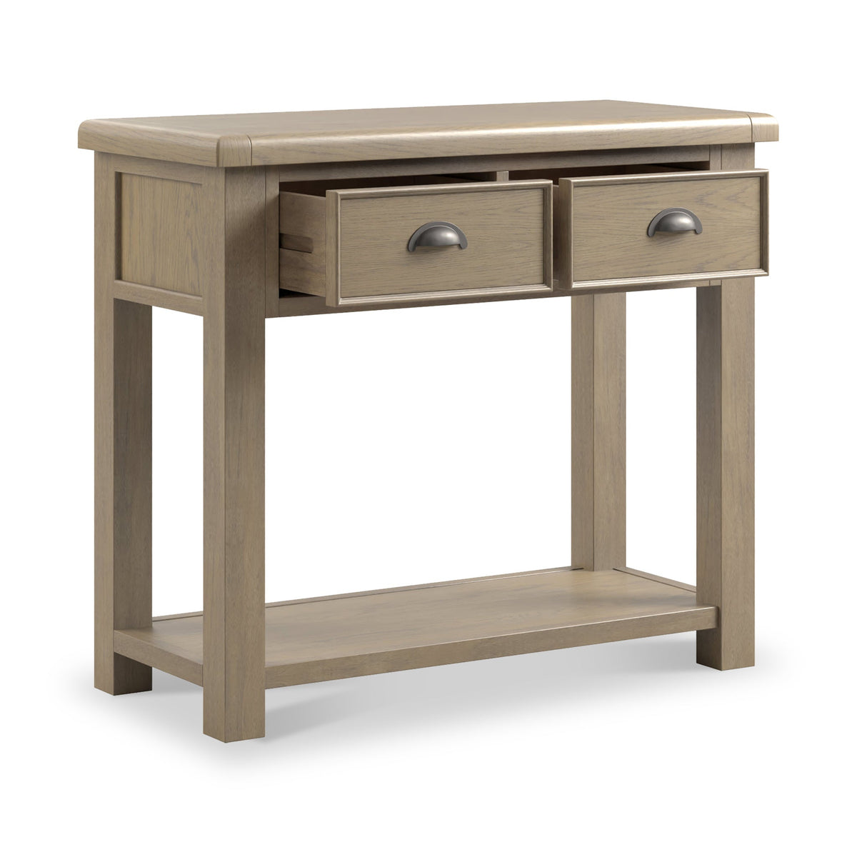 Taunton Smoked Oak 2 Drawer Console Table