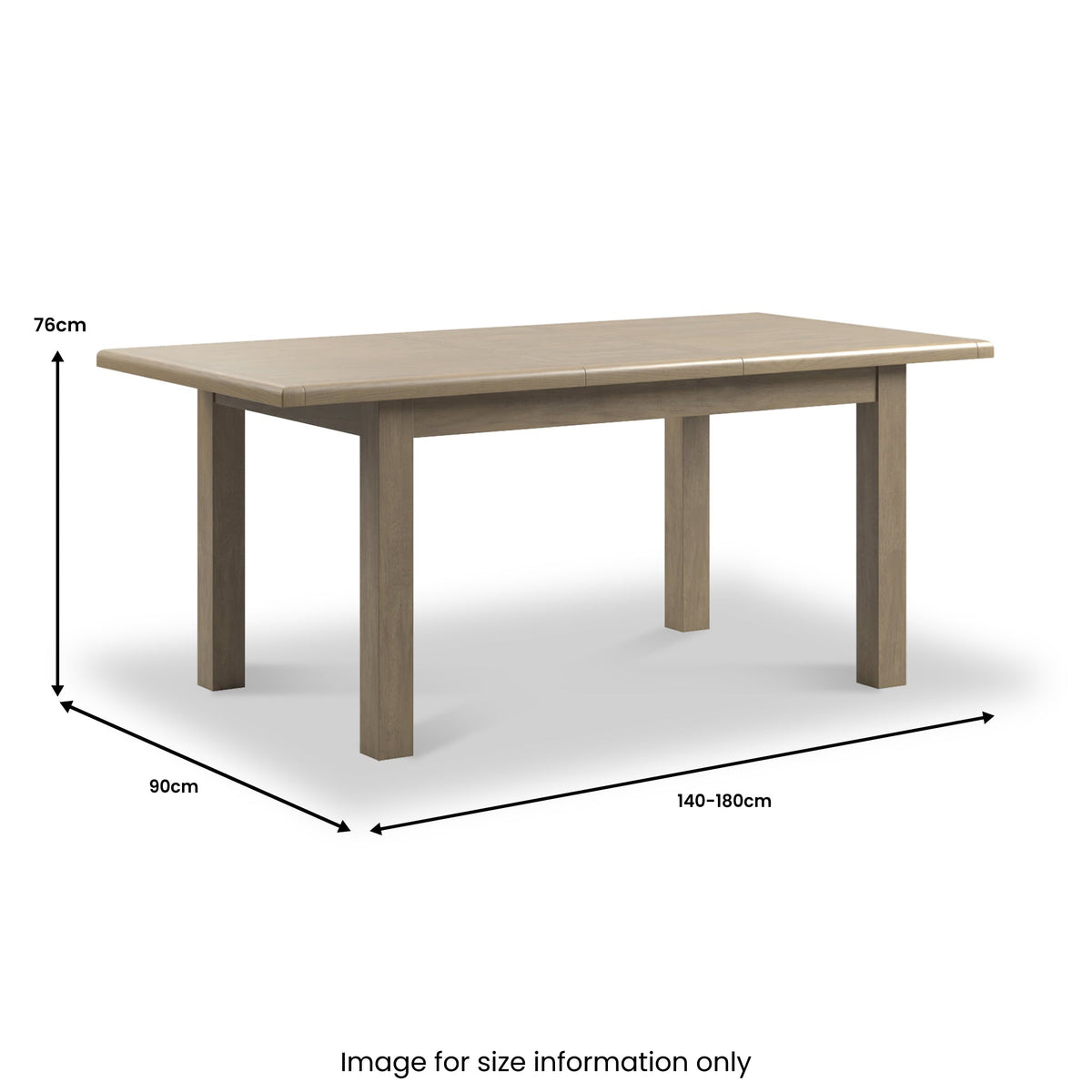 Taunton Smoked Oak 140-180 cm Extendable Dining Table
