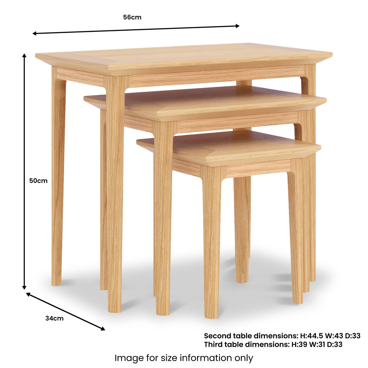 Towan Nest of 3 Tables