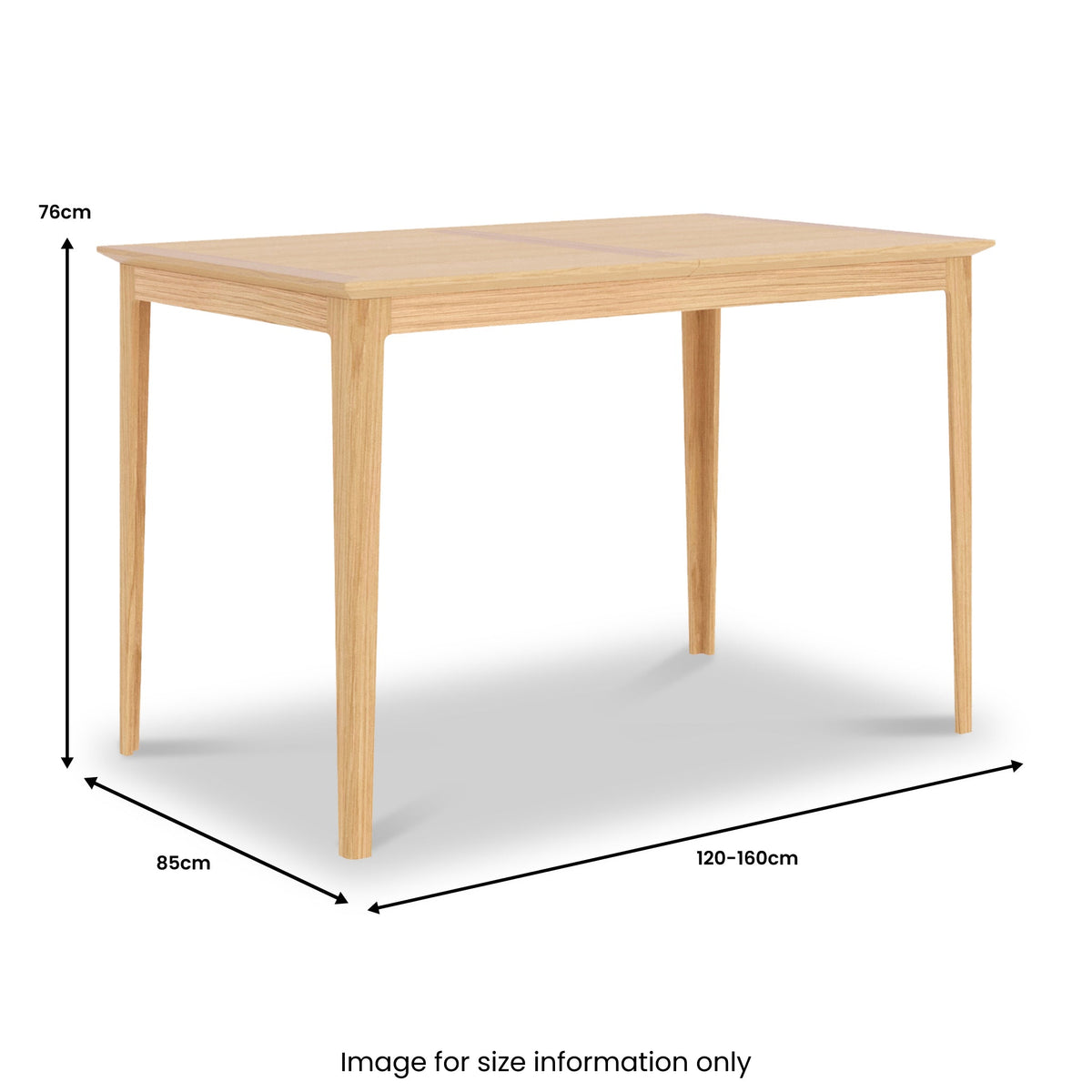 Towan 120-160cm Extendable Dining Table