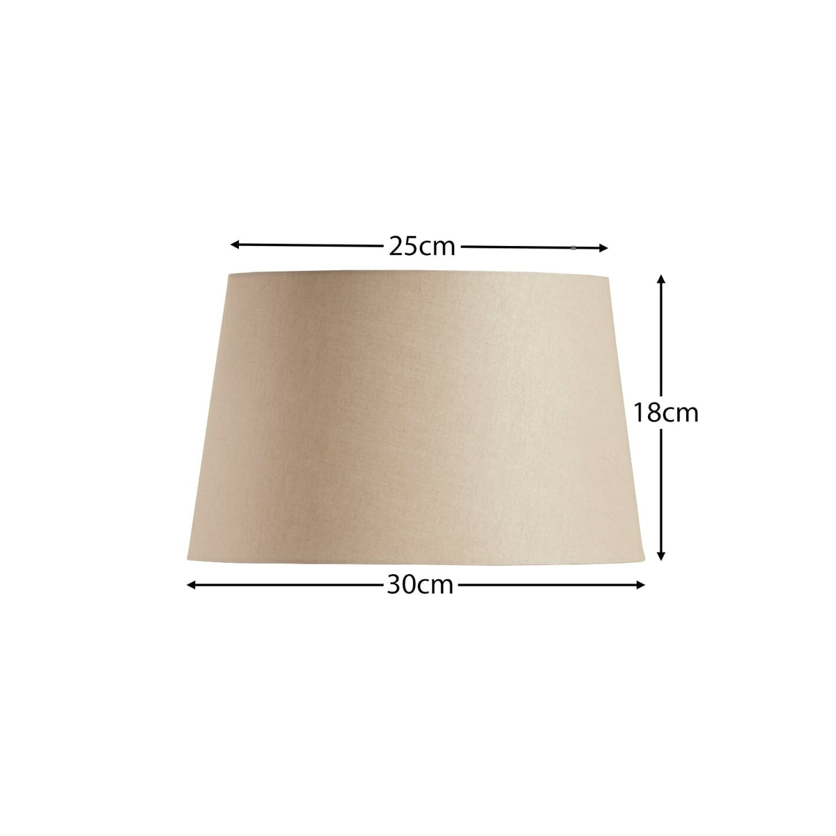 Coningsby Cotton Taupe Lamp Shade - 30cm