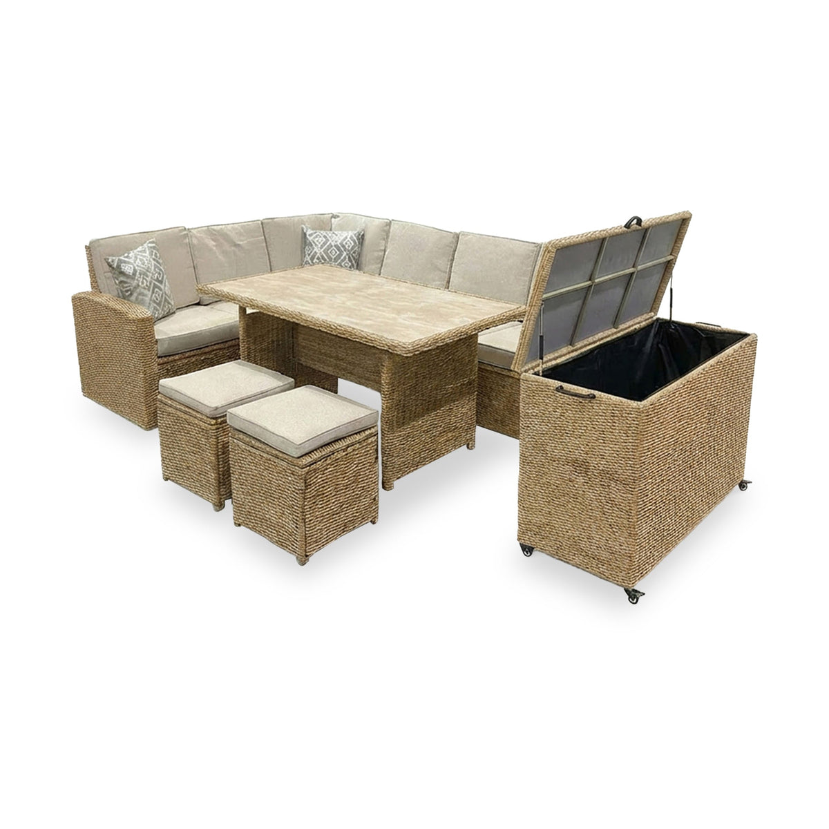 Wentworth Corner Lounge Set with Storage Box