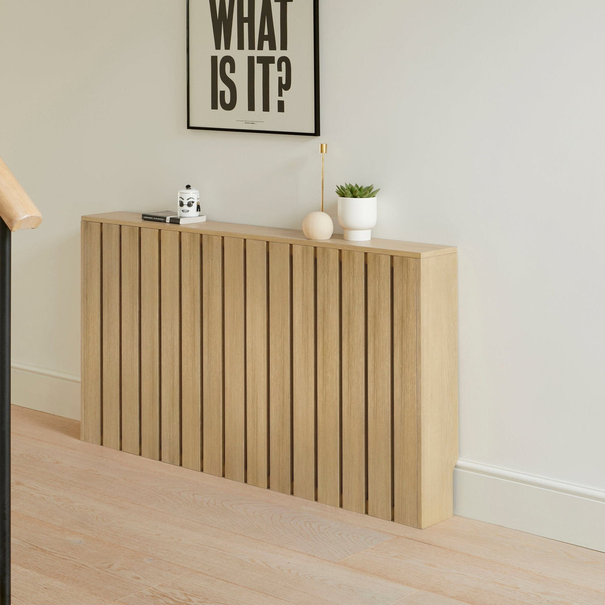 Willow Large Radiator Cover - Whitewash Oak