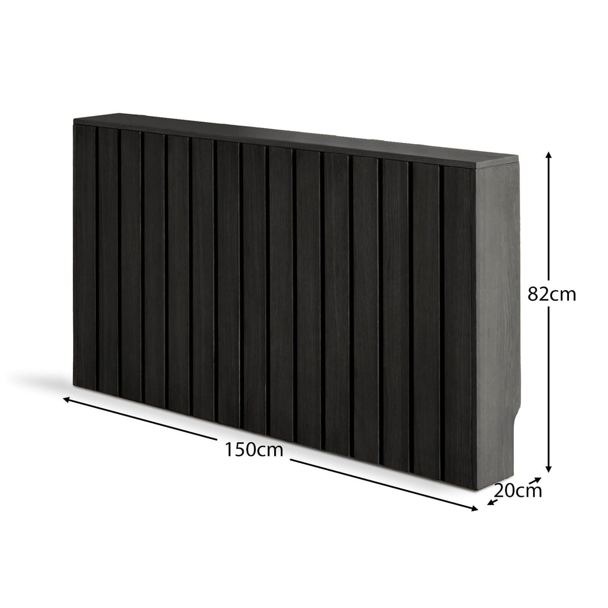 Willow Large Radiator Cover - Black Oak