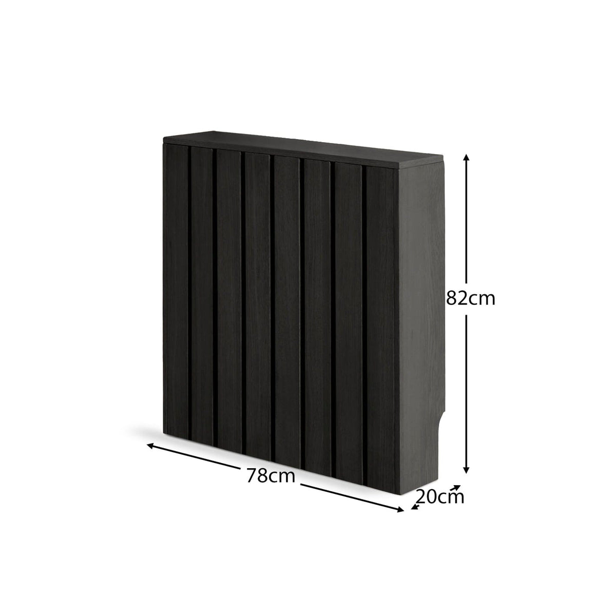 Willow Small Radiator Cover - Black Oak