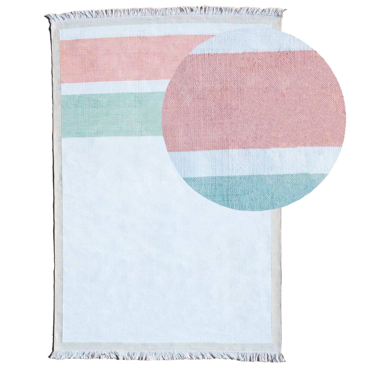 Whitbeck Striped Outdoor Pet Rug - Natural - 160cm x 230cm