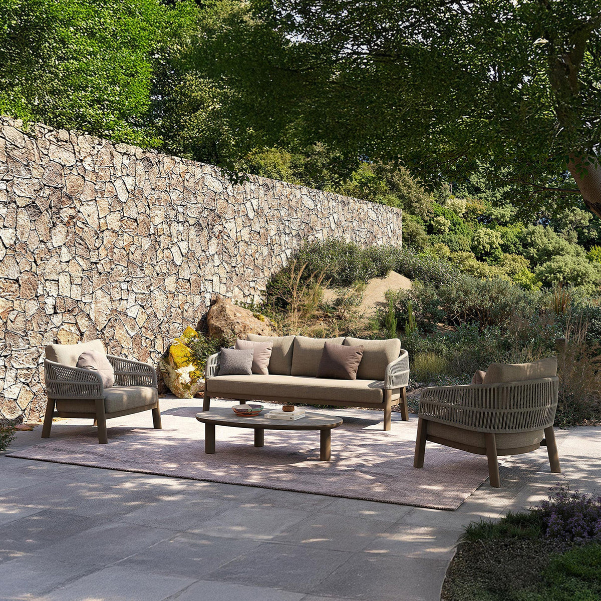 Zuro 5 Seater Lounging Set with Coffee Table
