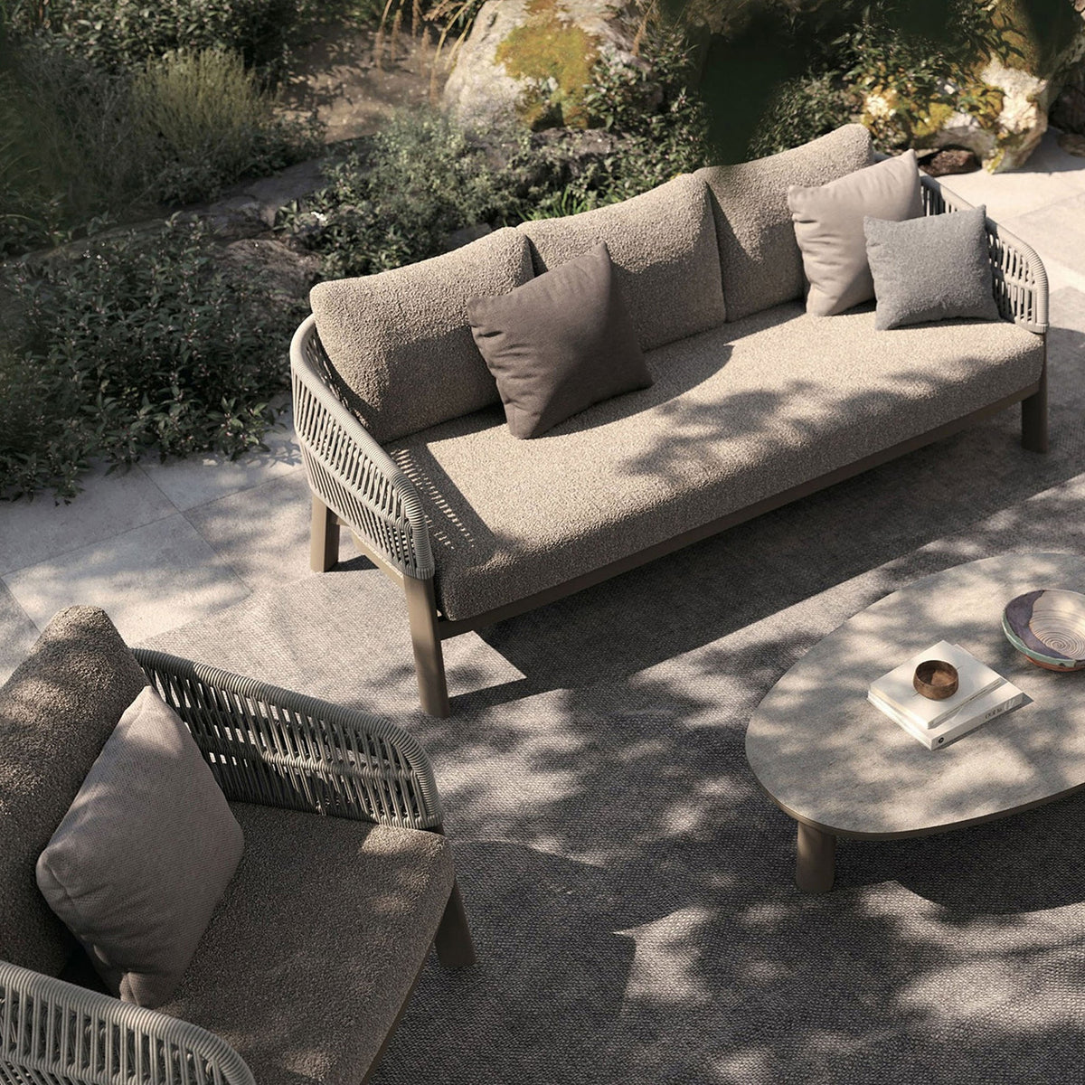 Zuro 5 Seater Lounging Set with Coffee Table