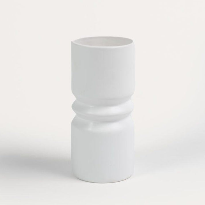 Ackton 20cm Ceramic Vase - White