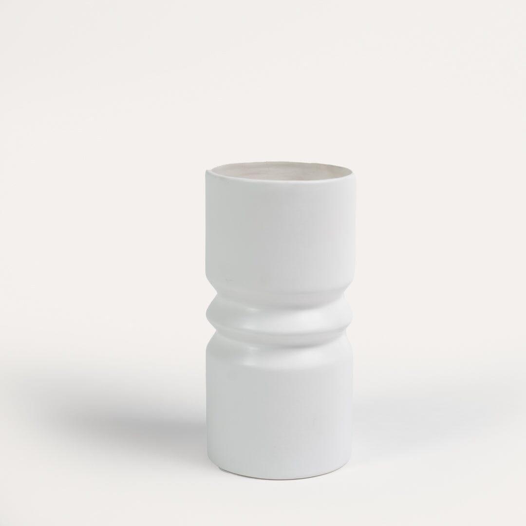 Ackton 25cm Ceramic Vase - White