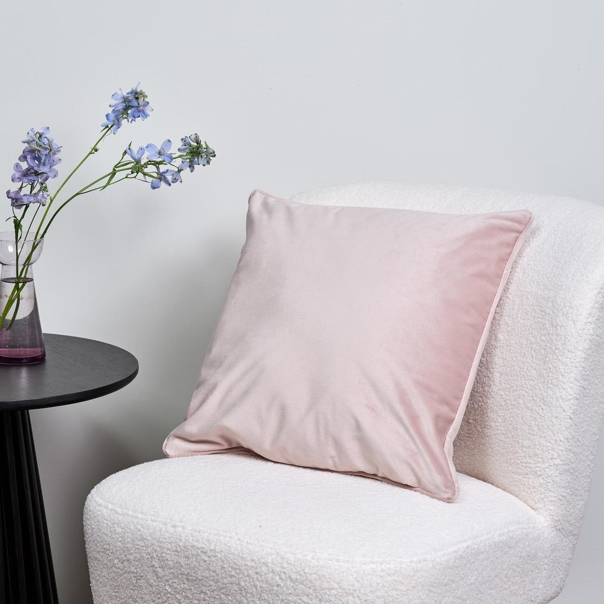 Alford 45x45cm Velvet Cushion Cover - Rose Pink