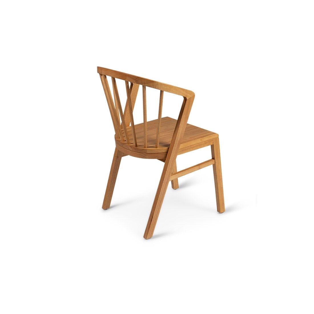 Amelia Oak Dining Table Set - 6 Seater - Mabel Oak Spindle Back Chairs