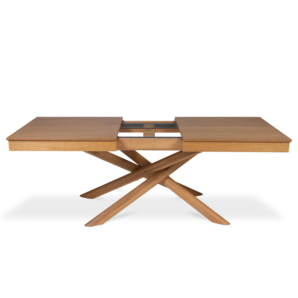 Amelia Oak Wood Dining Table - Extendable