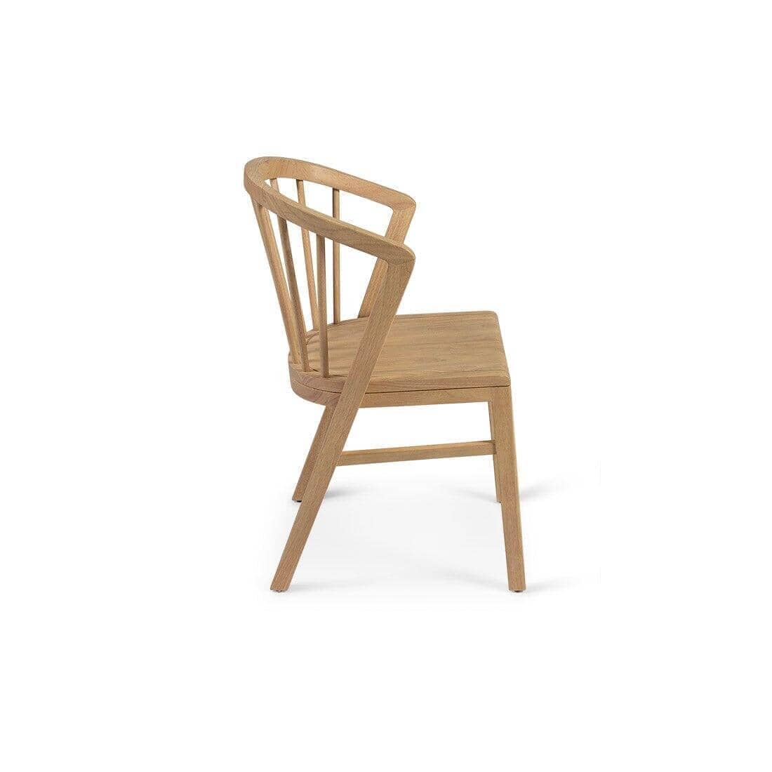 Amelia Pale Oak Extendable Dining Table Set - 6 Seater - Pale Oak Spindle Back Chairs