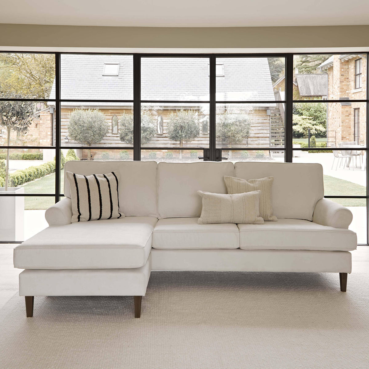 OUTLET - Annabelle Chaise Corner Sofa - Natural Ivory