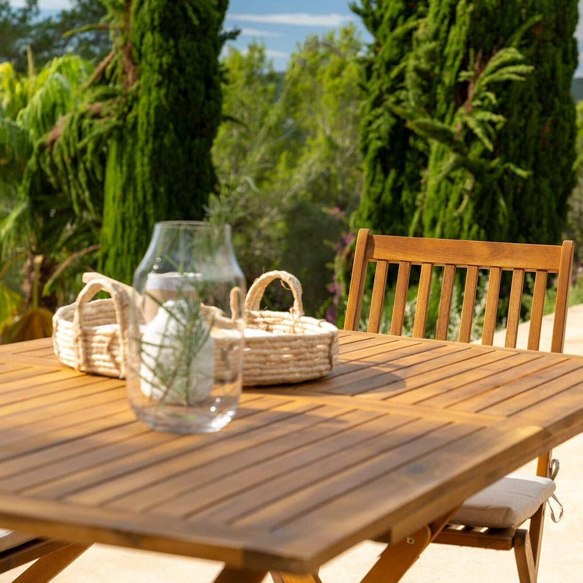 Ashby 4 Seater Wooden Garden Dining Set - 120cm