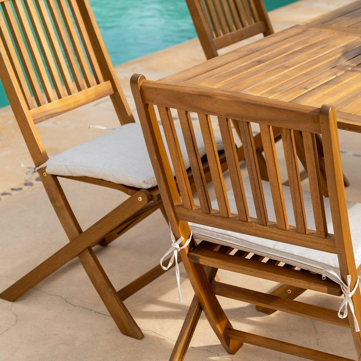Ashby 6 Seater Wooden Rectangular Garden Dining Set - 150cm