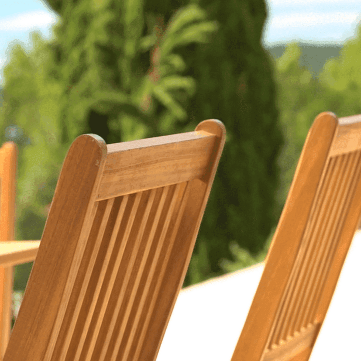 Ashby 6 Seater Round Wooden Garden Dining Set with Armchairs - 130cm