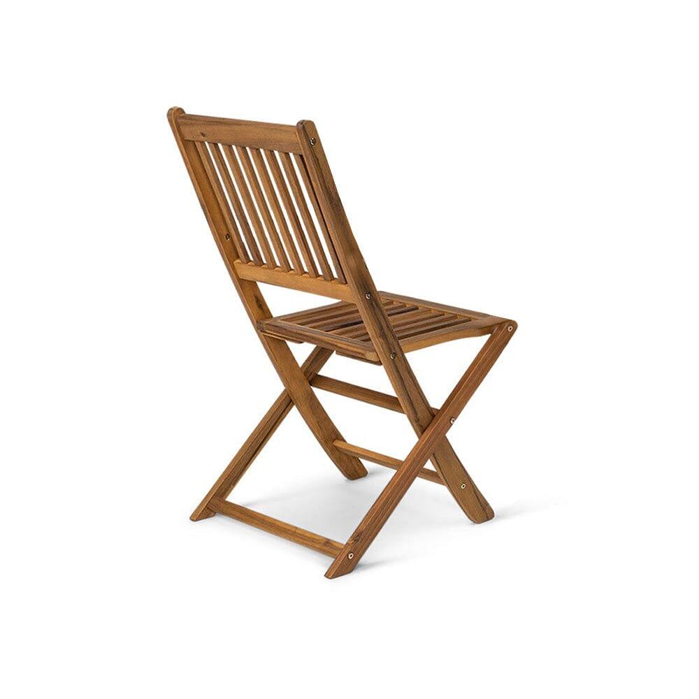 Outlet - Ashby Wooden Armless Garden Folding Chairs - Set of 2