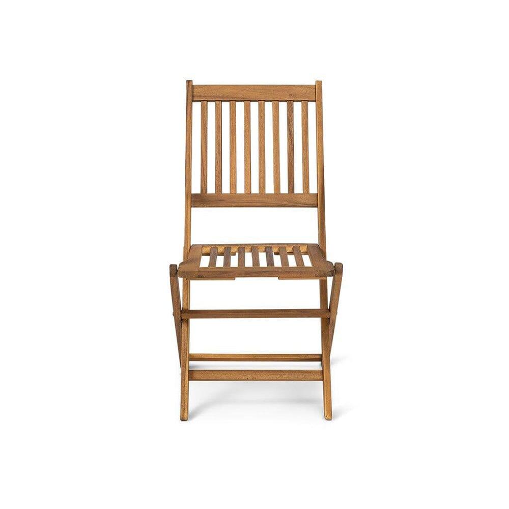 Outlet - Ashby Wooden Armless Garden Folding Chairs - Set of 2