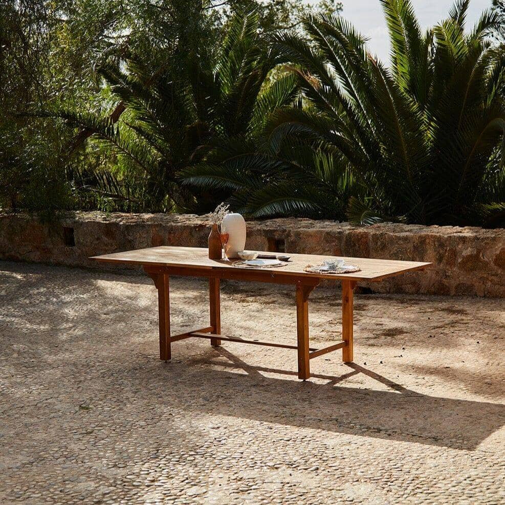 Aspen 6 Seater Wooden Extendable Garden Dining Set with Cushions