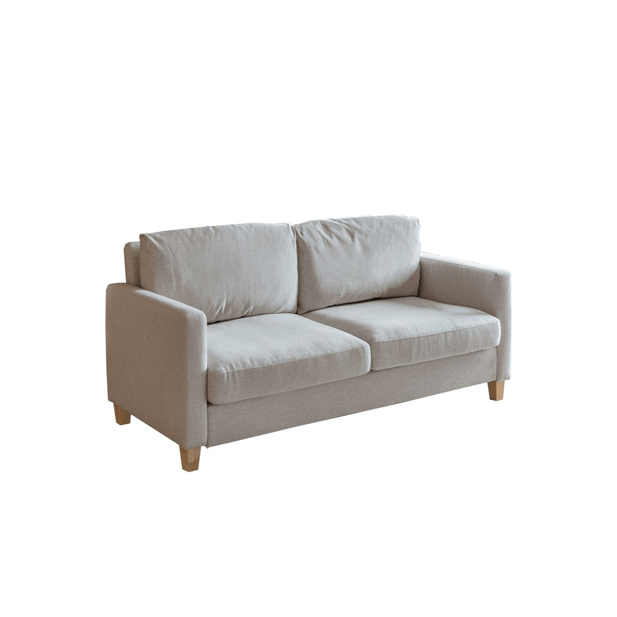 Ava 2 Seater Sofa - Sand with Pale Oak Legs
