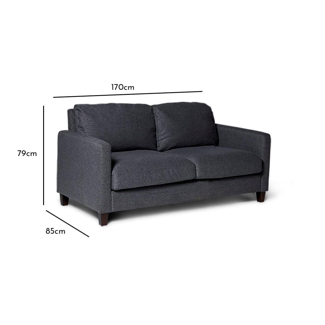 OUTLET - Ava 2 Seater Sofa - Charcoal