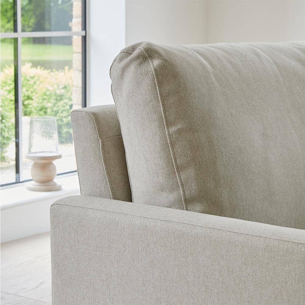 Ava Corner Sofa - Right Hand - Sand with Pale Oak Legs