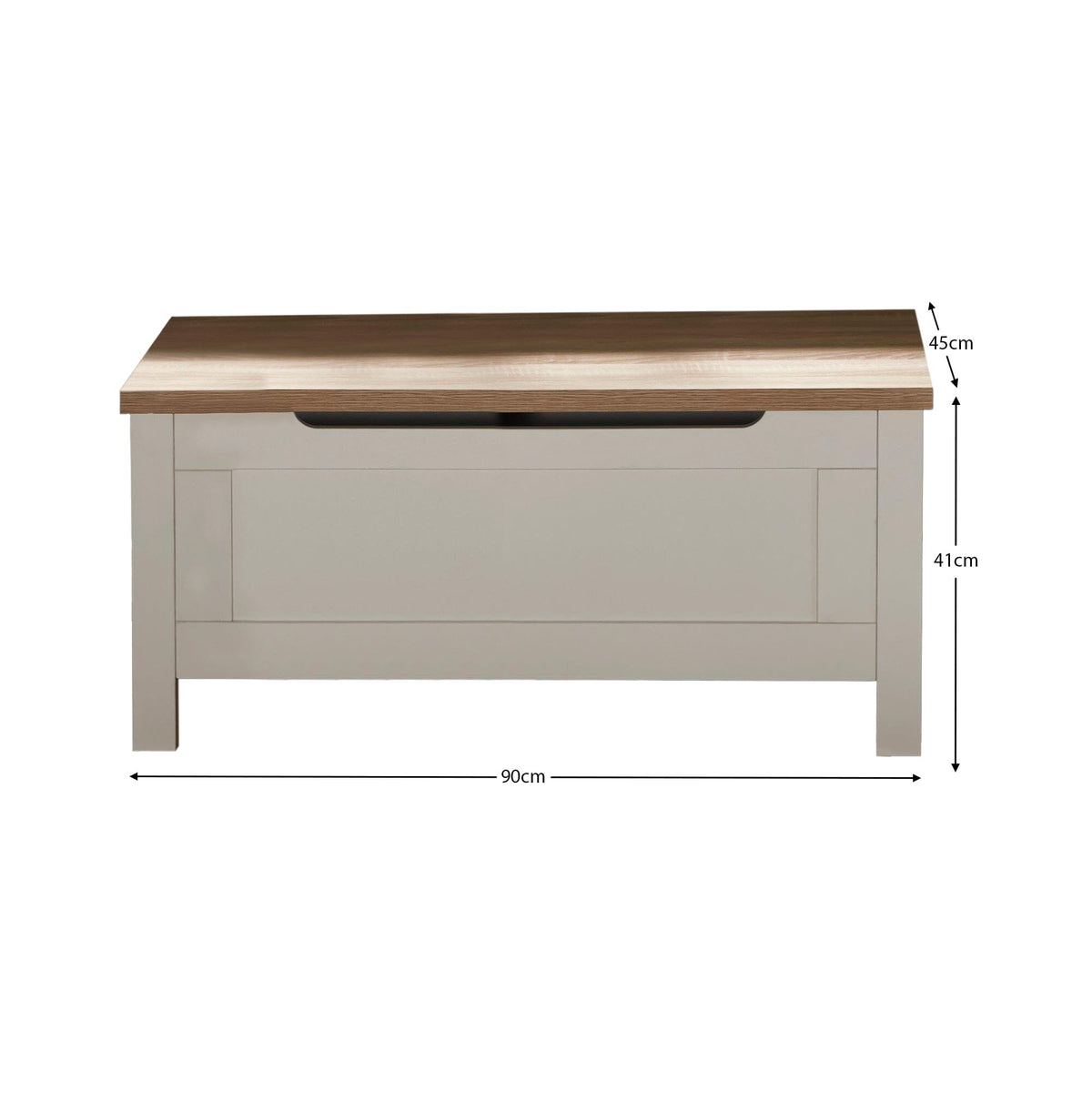 Outlet - Bampton Blanket Box - White