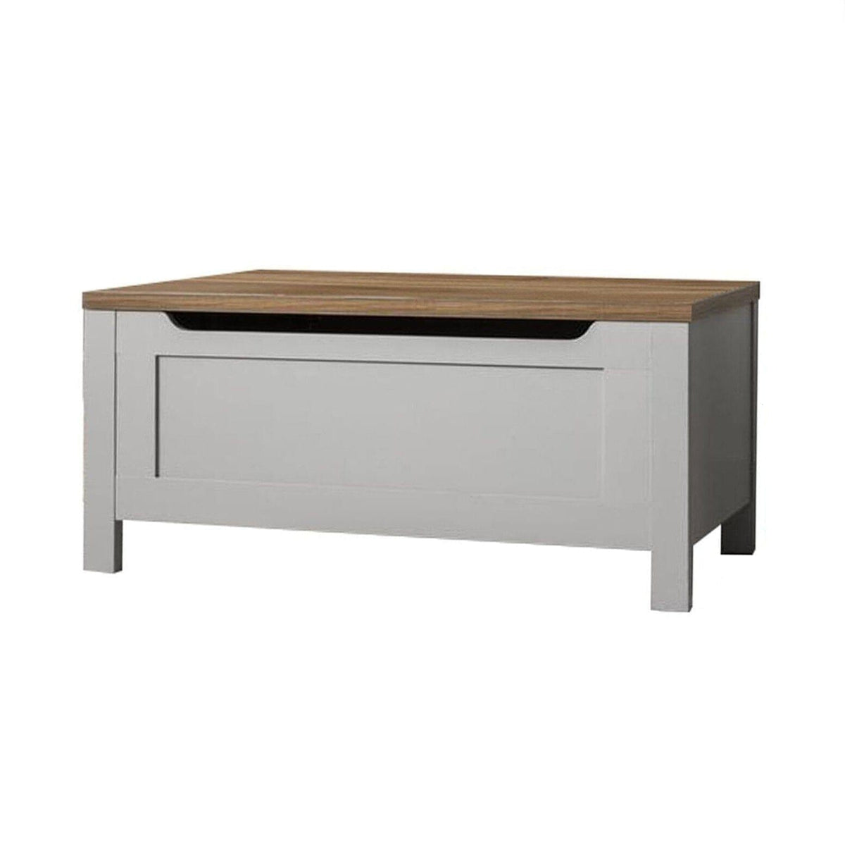 Bampton Blanket Box - Stone Grey