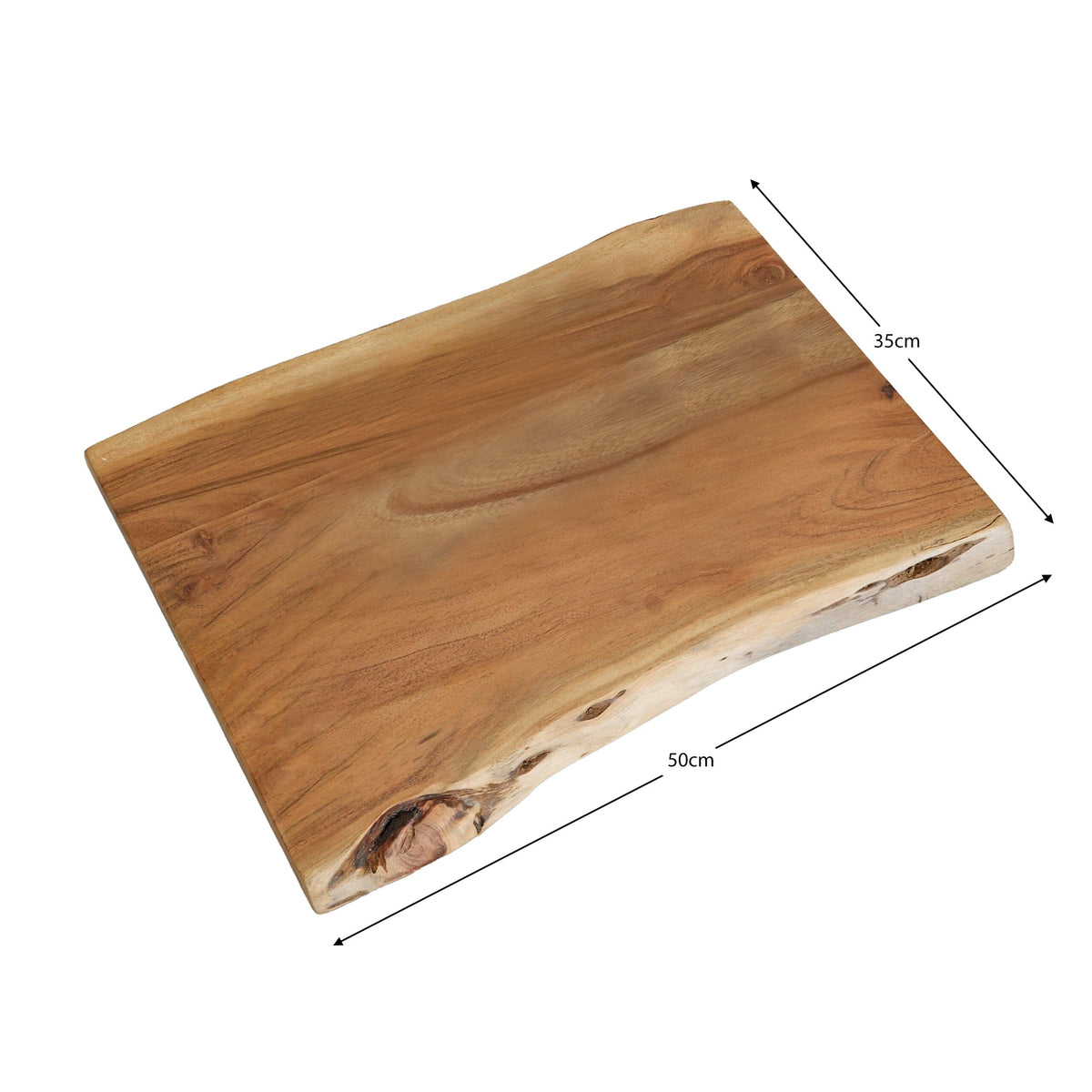 Bosco 50x35cm Wooden Serving Board - Natural