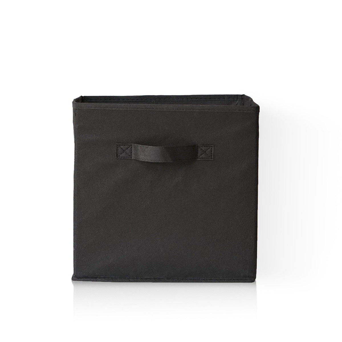 Cara 6 Cube Bookcase Ladder Storage Unit - Chalk White with Black Boxes