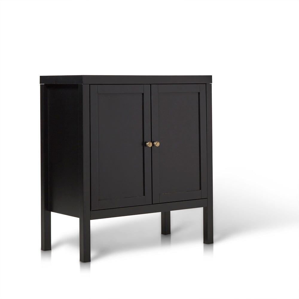 Charlie 2 Door Small Sideboard - Noir Black
