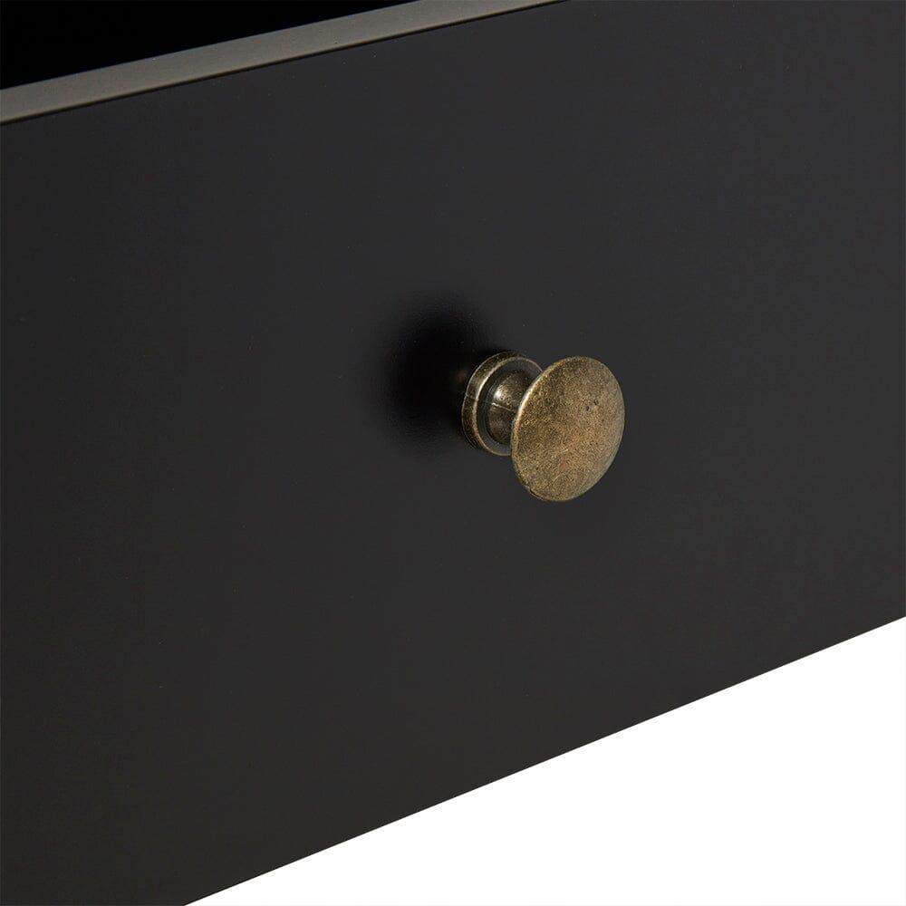 Charlie Black 2 Drawer Console Table