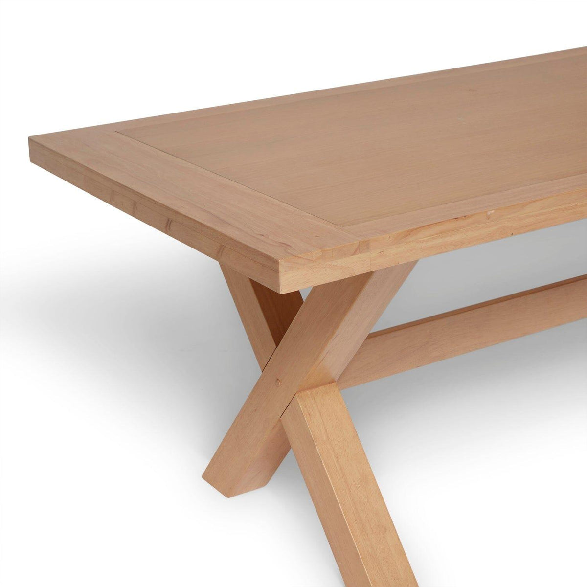 Charlotte Extendable Table 190cm with 2 150cm Dining Benches - Pale Oak