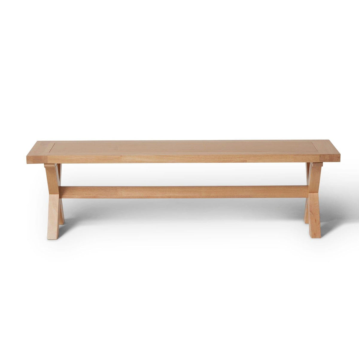 Charlotte Extendable Table 190cm with 2 150cm Dining Benches - Pale Oak