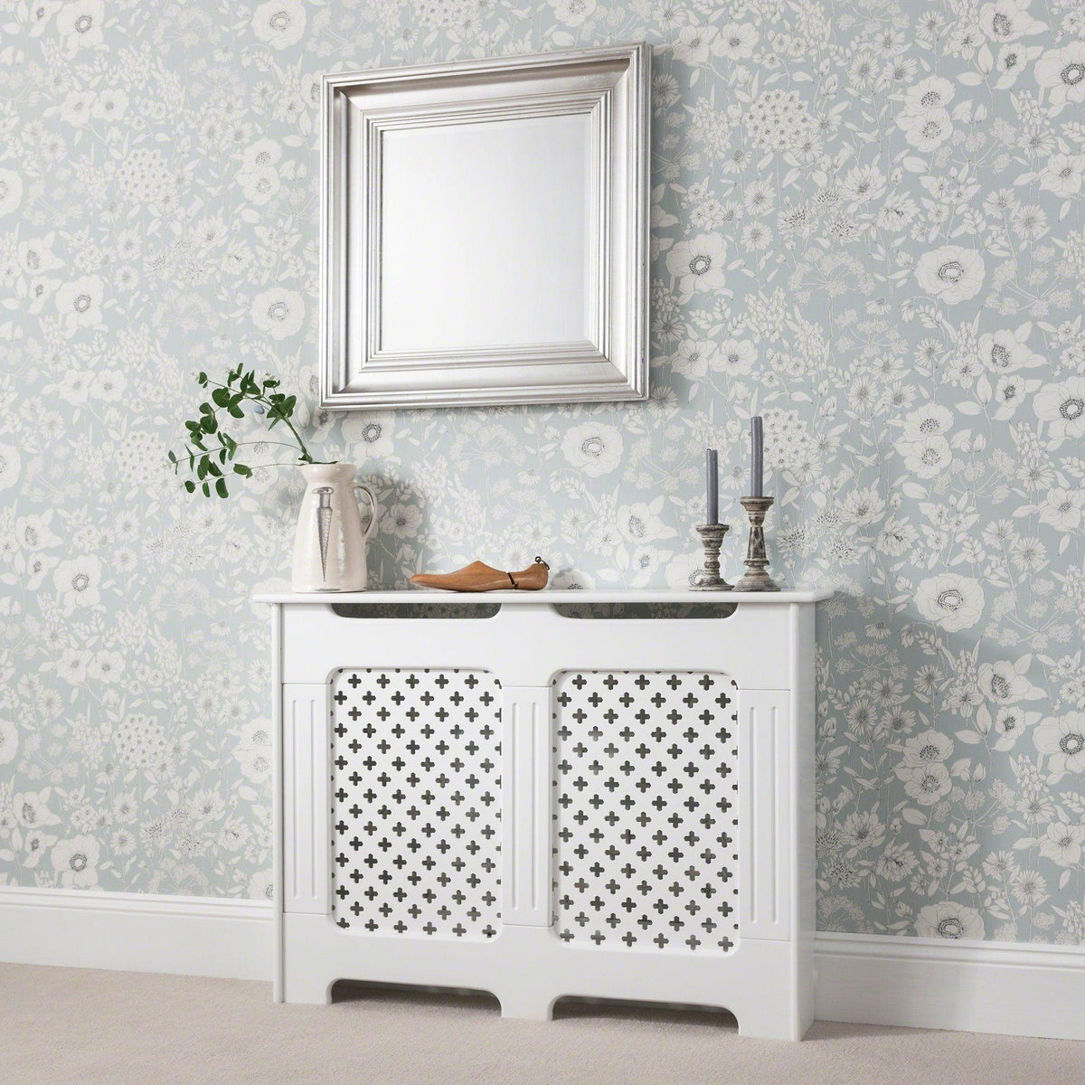 Edith Radiator Cover - White - Medium
