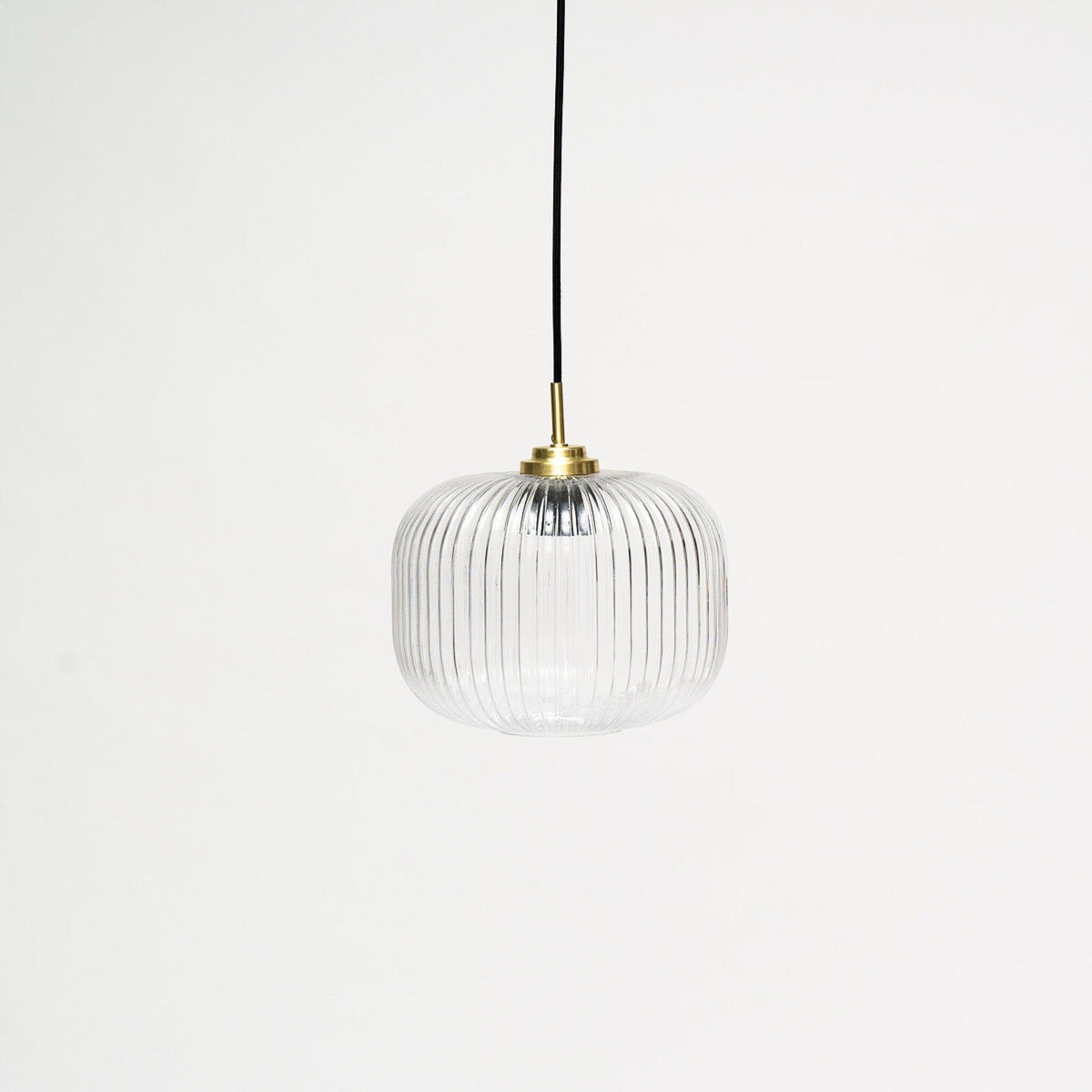 Elland 25cm Single Glass Pendant Light - Gold