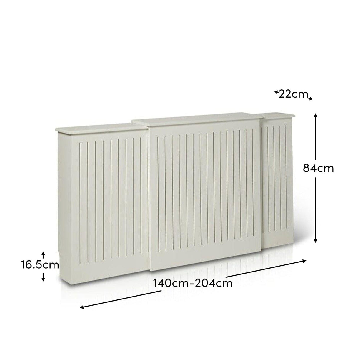 Elspeth Extendable Radiator Cover in Snow White