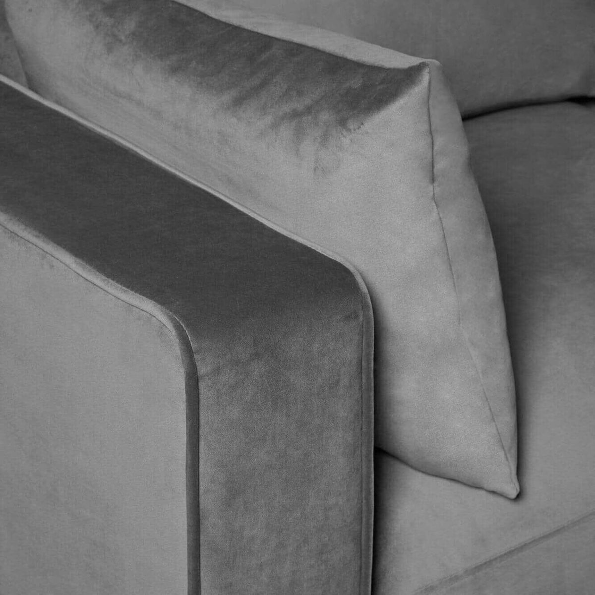 Outlet - Emily 2 Seater Sofa - Grey Velvet