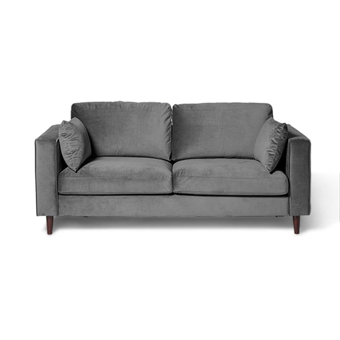 Outlet - Emily 2 Seater Sofa - Grey Velvet