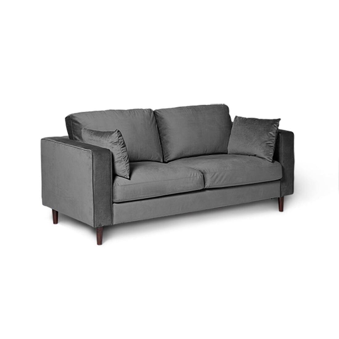 Outlet - Emily 2 Seater Sofa - Grey Velvet
