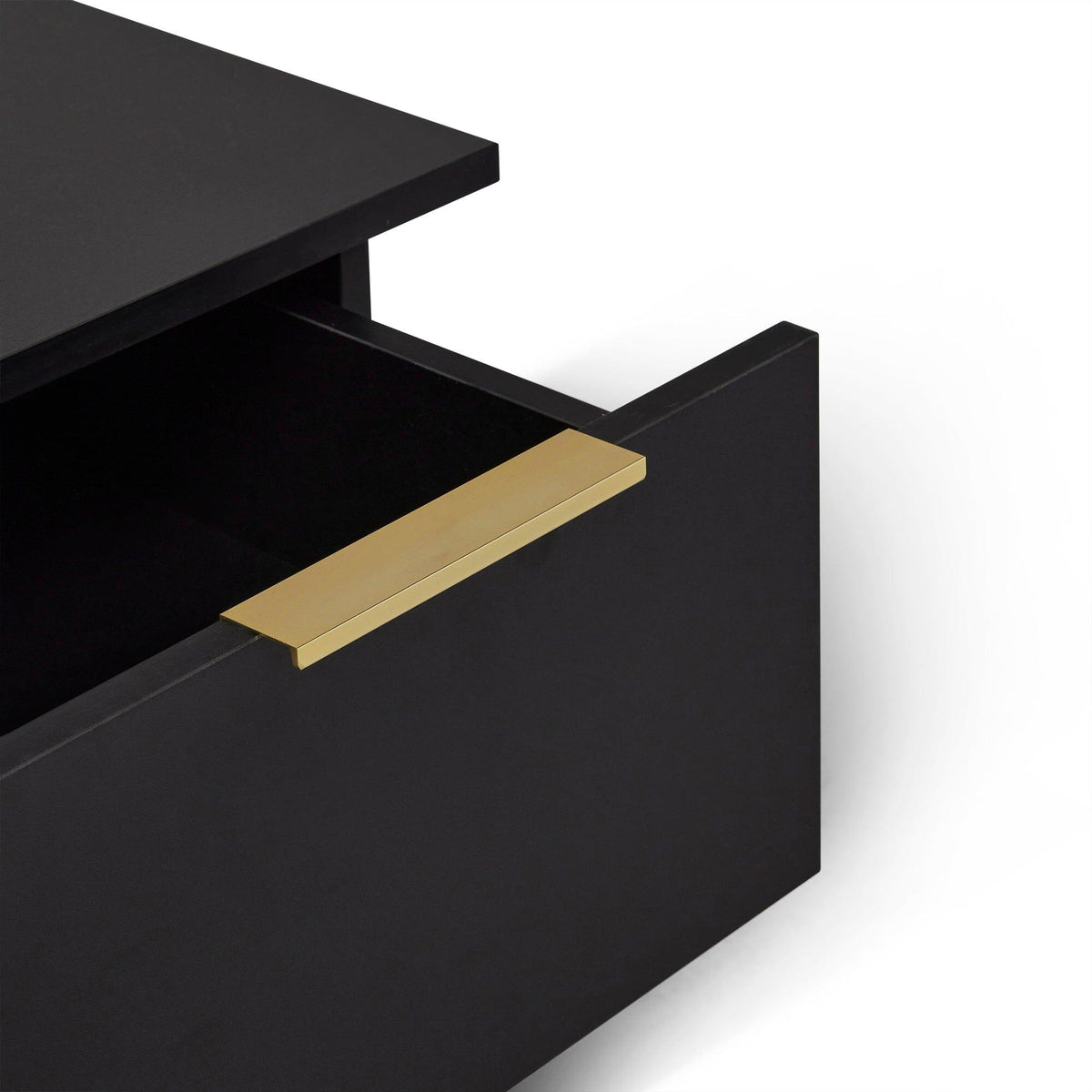 Essie 3 Drawer Desk - Black